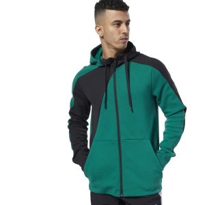 Reebok One Series Training Colorblock Kapuzenpullover Herren - Grün - DE 752-NPR